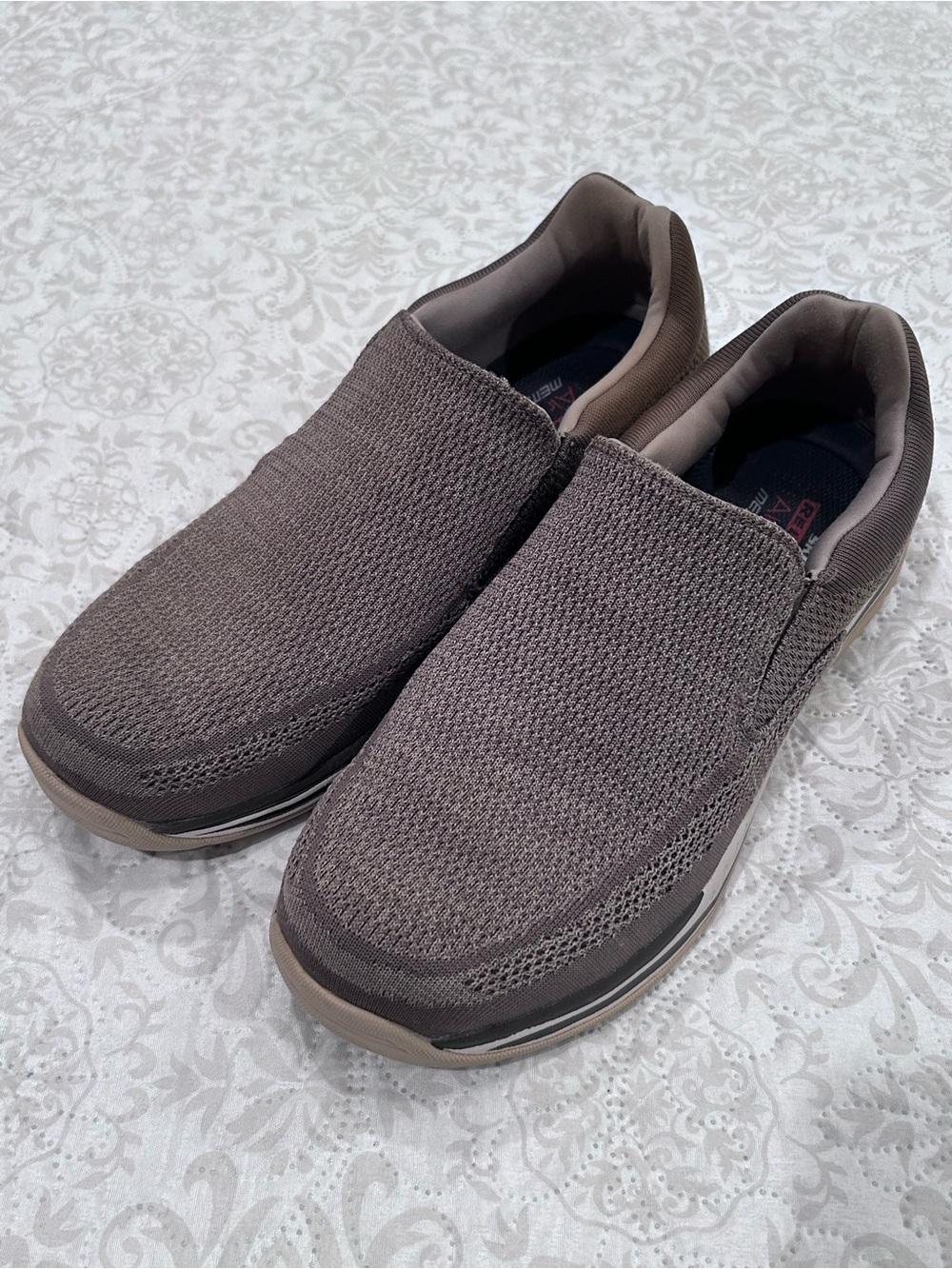 Skechers Expected Gomel Casual Slip On Sneaker Men Size 14 Taupe Relaxed 65086